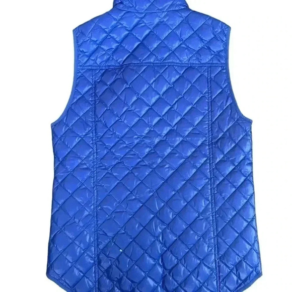 J.CREW purple blue quilted puffer vest down women’s vest size XXS - Picture 5 of 7